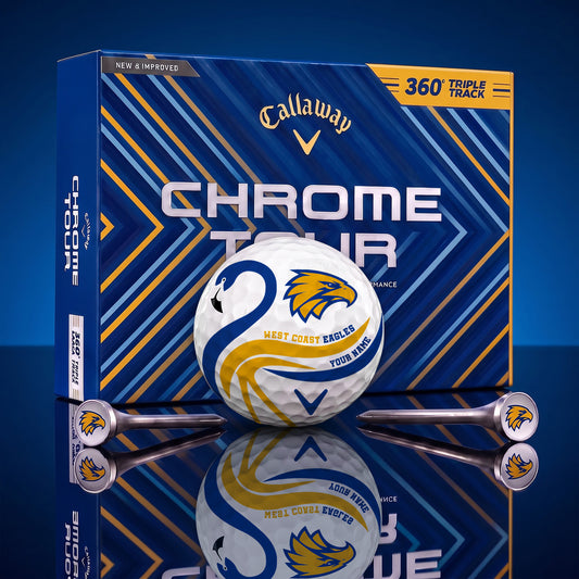 SIGNATURE AFL X WCE LUXURY FLAMINGO PERSONALIZED GOLF BALL TOURNAMENT LIMITED EDITION