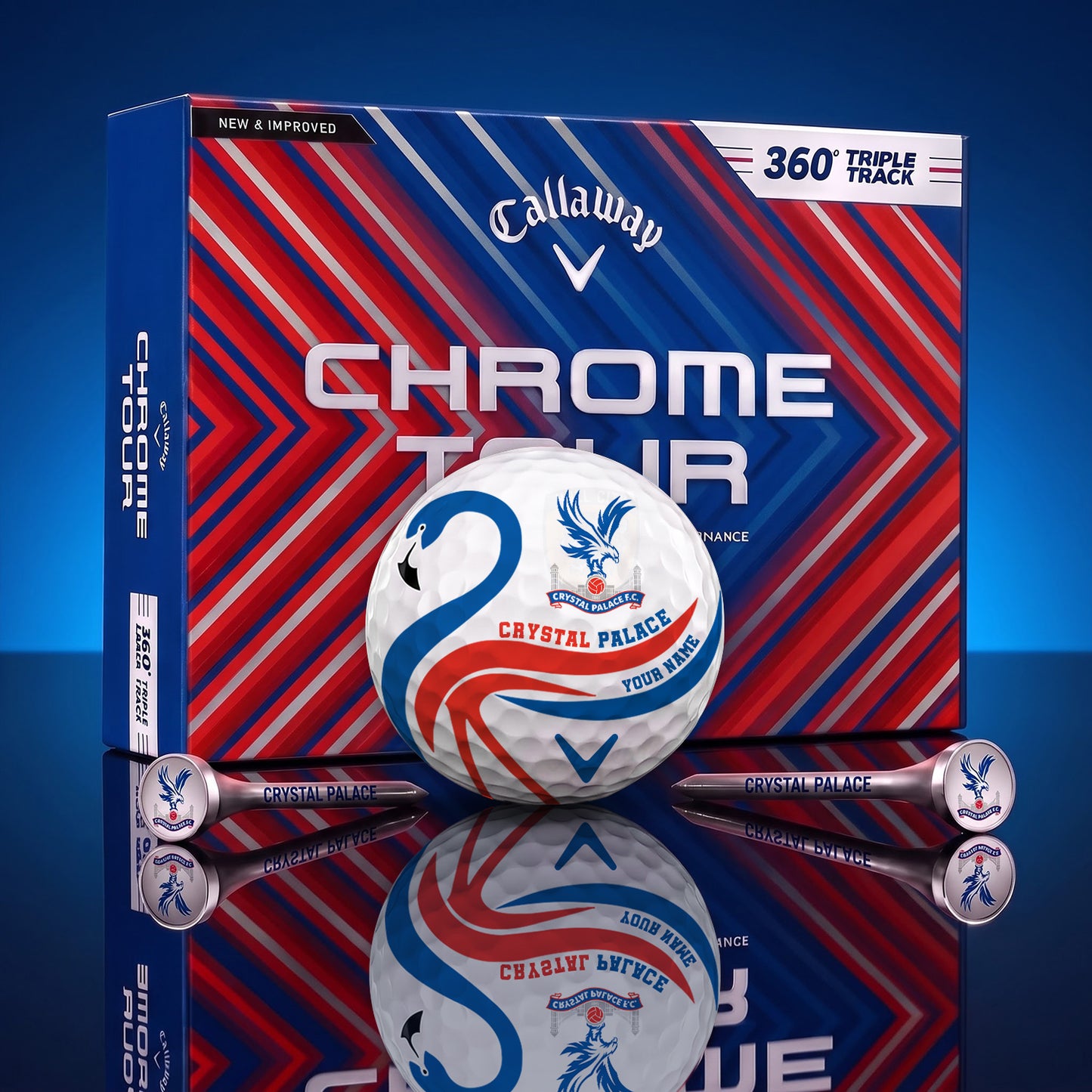 SIGNATURE EPL X CRY LUXURY FLAMINGO PERSONALIZED GOLF BALL TOURNAMENT LIMITED EDITION