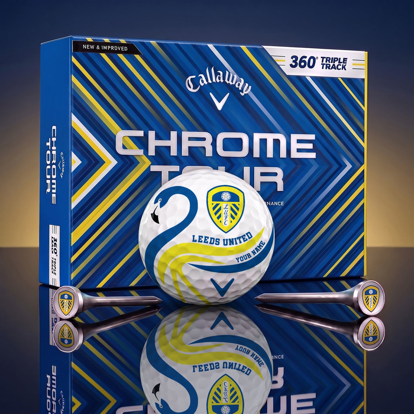 SIGNATURE EPL X LEE LUXURY FLAMINGO PERSONALIZED GOLF BALL TOURNAMENT LIMITED EDITION
