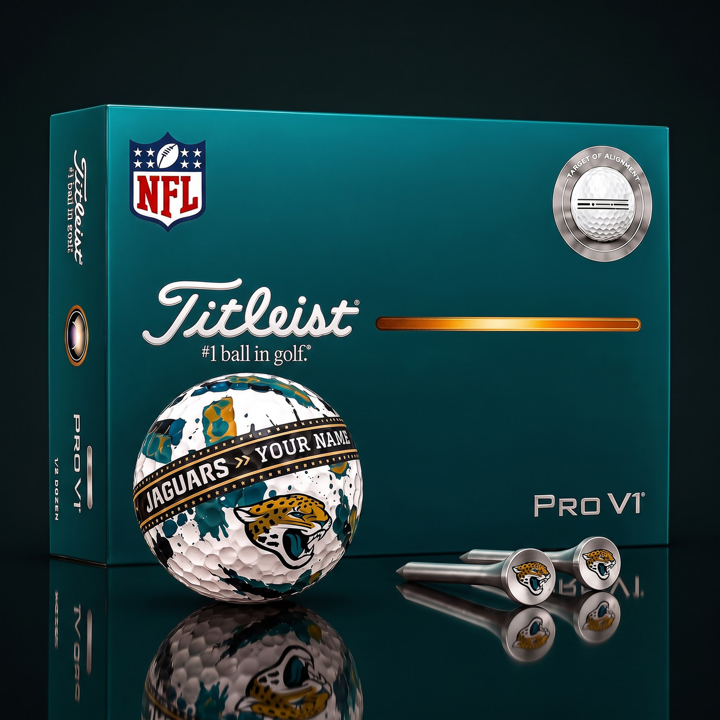 SIGNATURE NFL X JJ DELUXE PERSONALIZED GOLF BALL  LIMITED EDITION