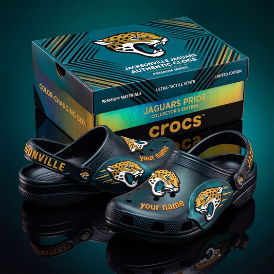 SIGNATURE NFL X JJ EXCLUSIVE PERSONALIZED CROCS CLASSIC CLOG LIMITED EDITION