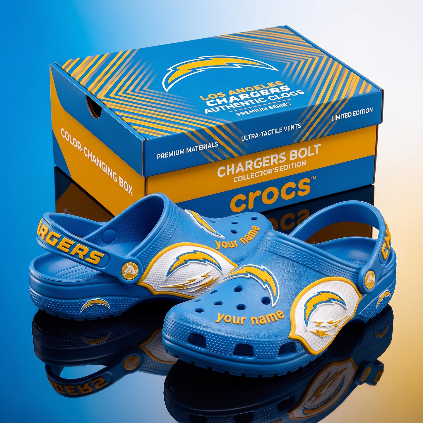 SIGNATURE NFL X LAC EXCLUSIVE PERSONALIZED CROCS CLASSIC CLOG LIMITED EDITION