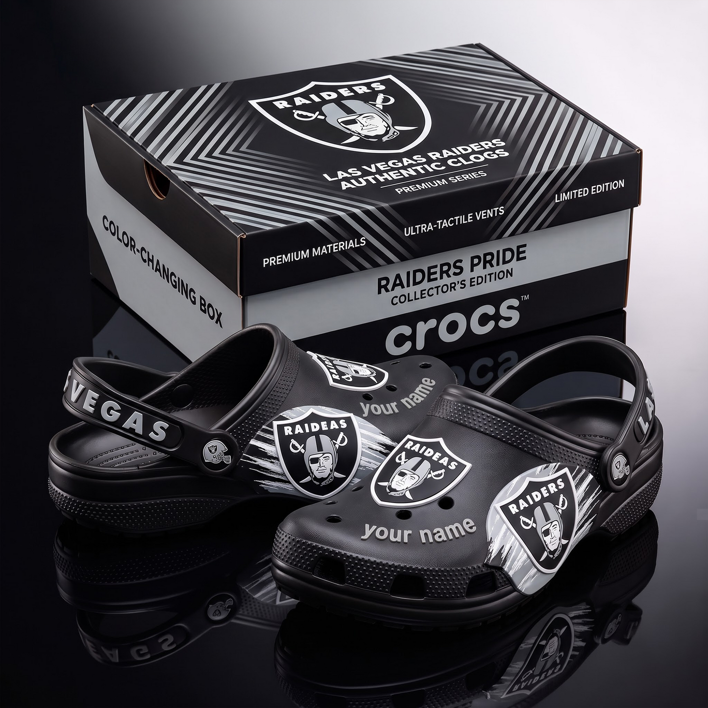 SIGNATURE NFL X LVR EXCLUSIVE PERSONALIZED CROCS CLASSIC CLOG LIMITED EDITION