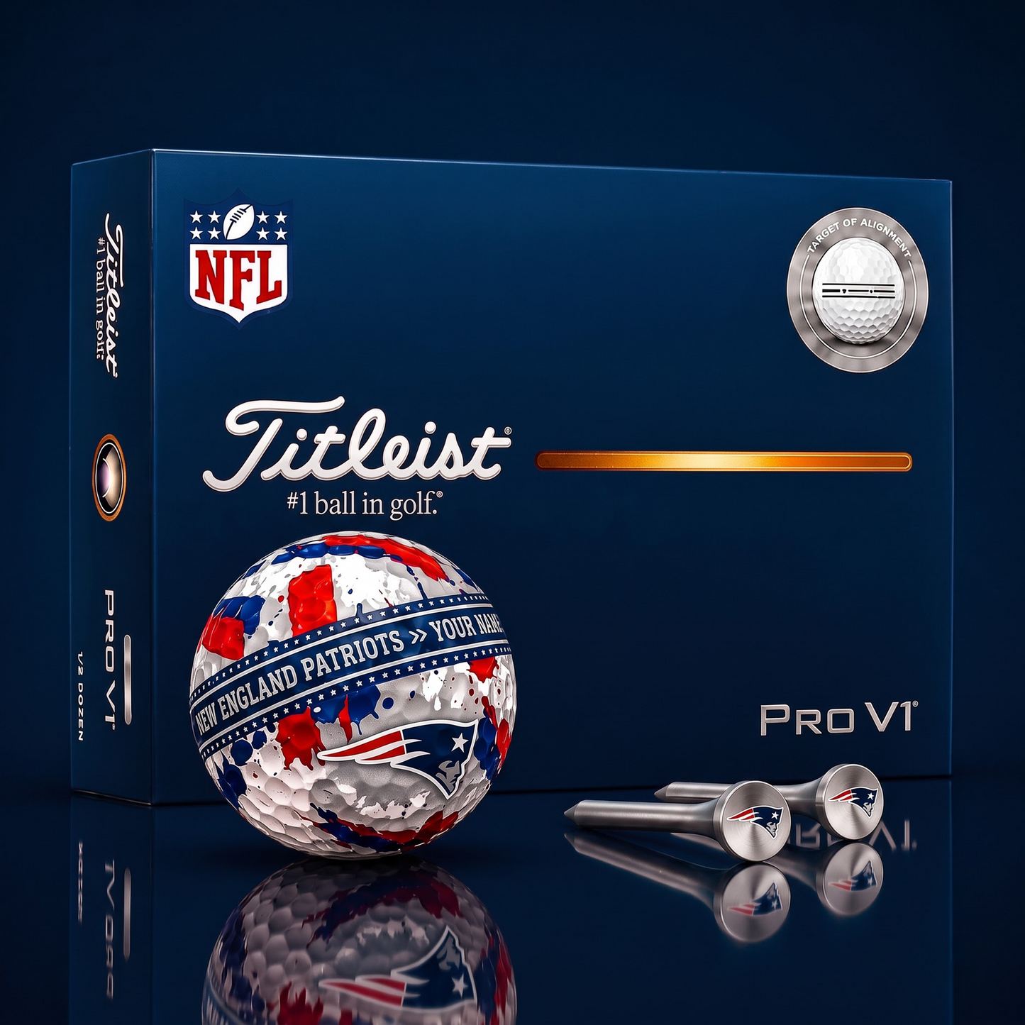 SIGNATURE NFL X NEP DELUXE PERSONALIZED GOLF BALL  LIMITED EDITION