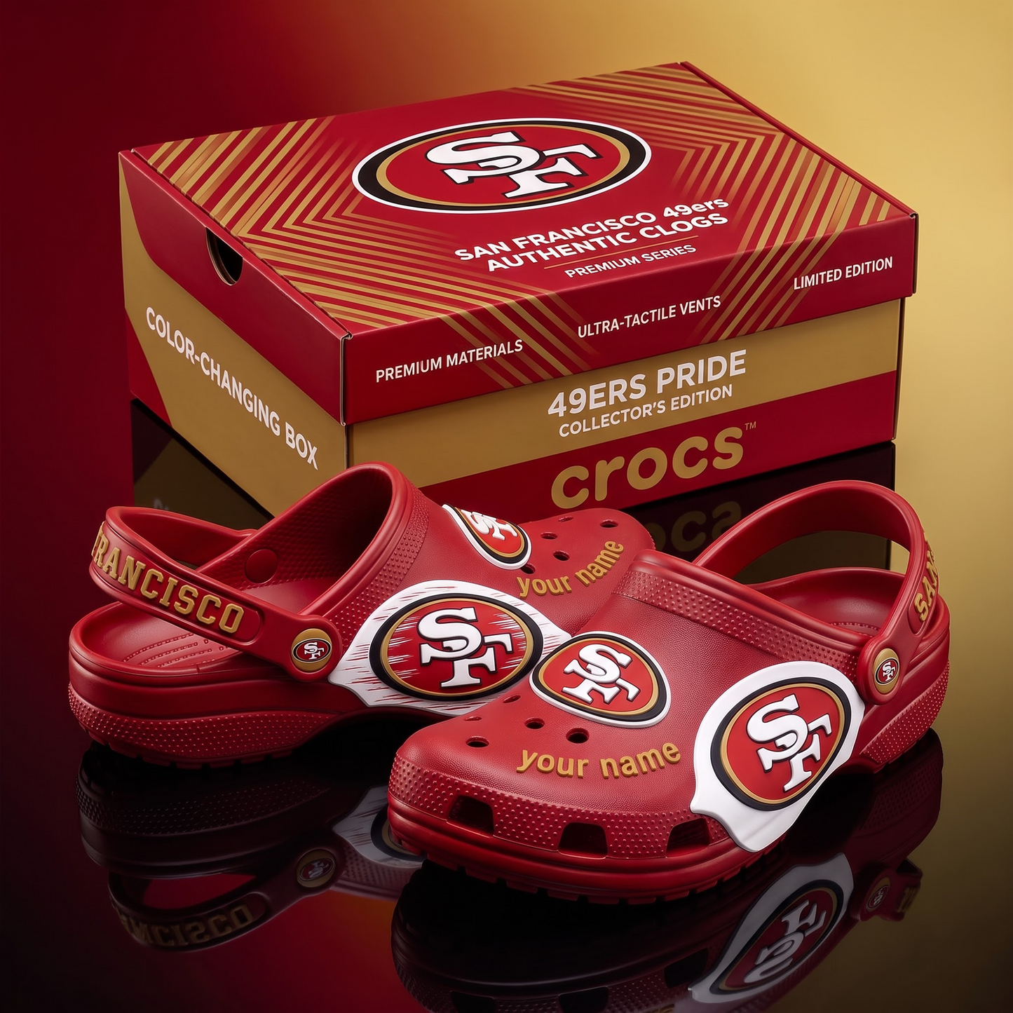 SIGNATURE NFL X SF EXCLUSIVE PERSONALIZED CROCS CLASSIC CLOG LIMITED EDITION