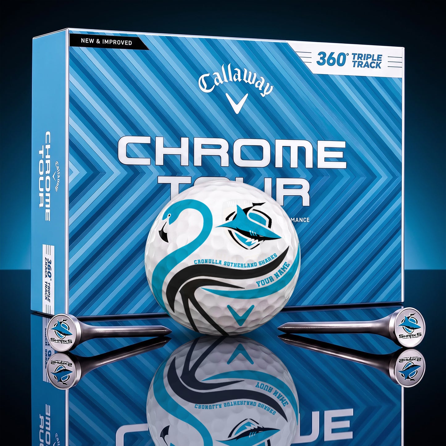 SIGNATURE NRL X CSS LUXURY FLAMINGO PERSONALIZED GOLF BALL TOURNAMENT LIMITED EDITION