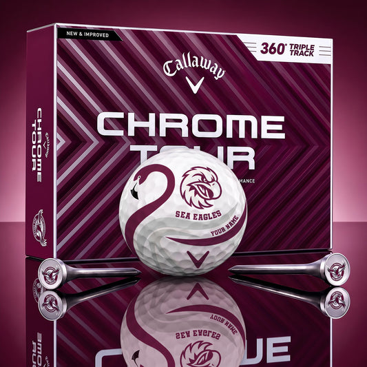 SIGNATURE NRL X MWSE LUXURY FLAMINGO PERSONALIZED GOLF BALL TOURNAMENT LIMITED EDITION