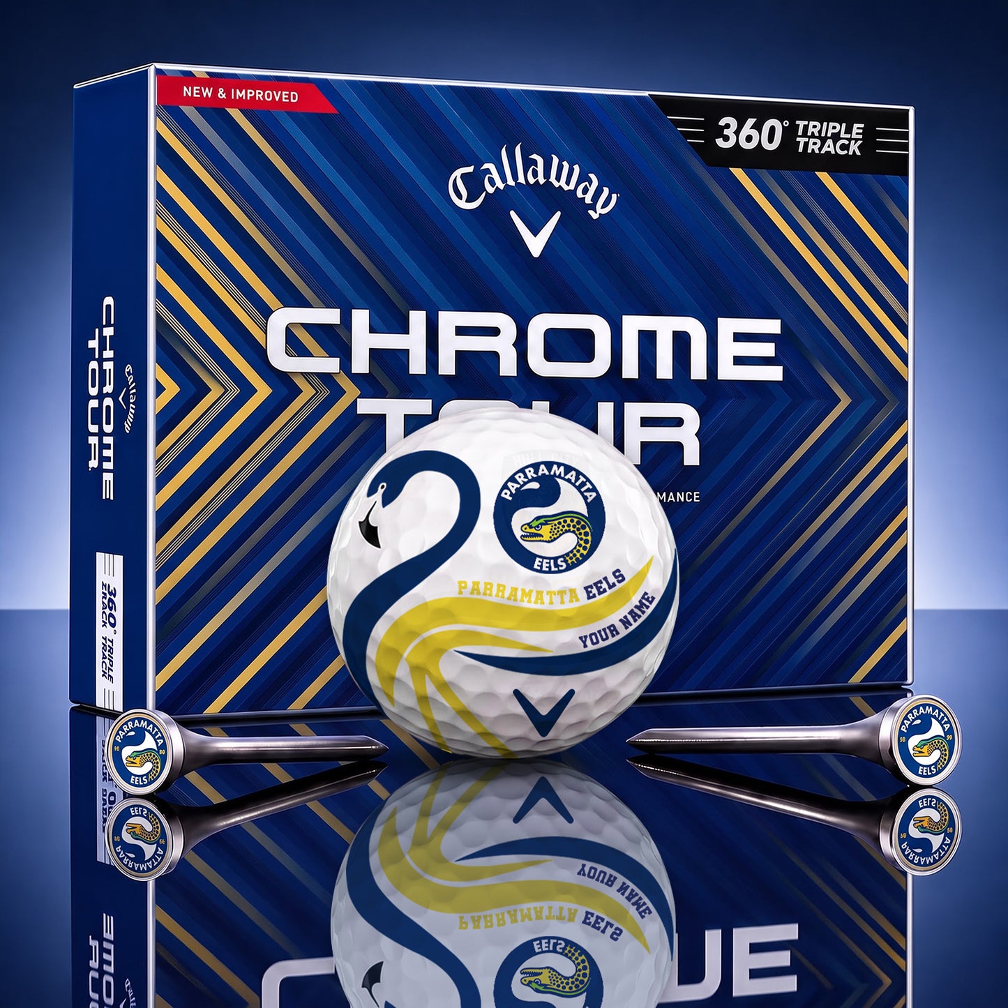 SIGNATURE NRL X PE LUXURY FLAMINGO PERSONALIZED GOLF BALL TOURNAMENT LIMITED EDITION