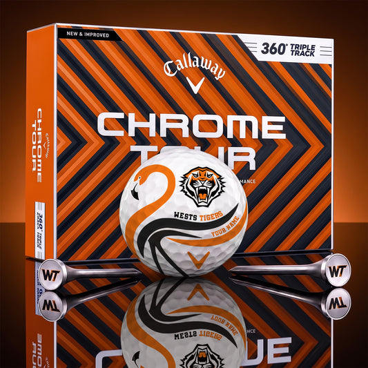 SIGNATURE NRL X WT LUXURY FLAMINGO PERSONALIZED GOLF BALL TOURNAMENT LIMITED EDITION