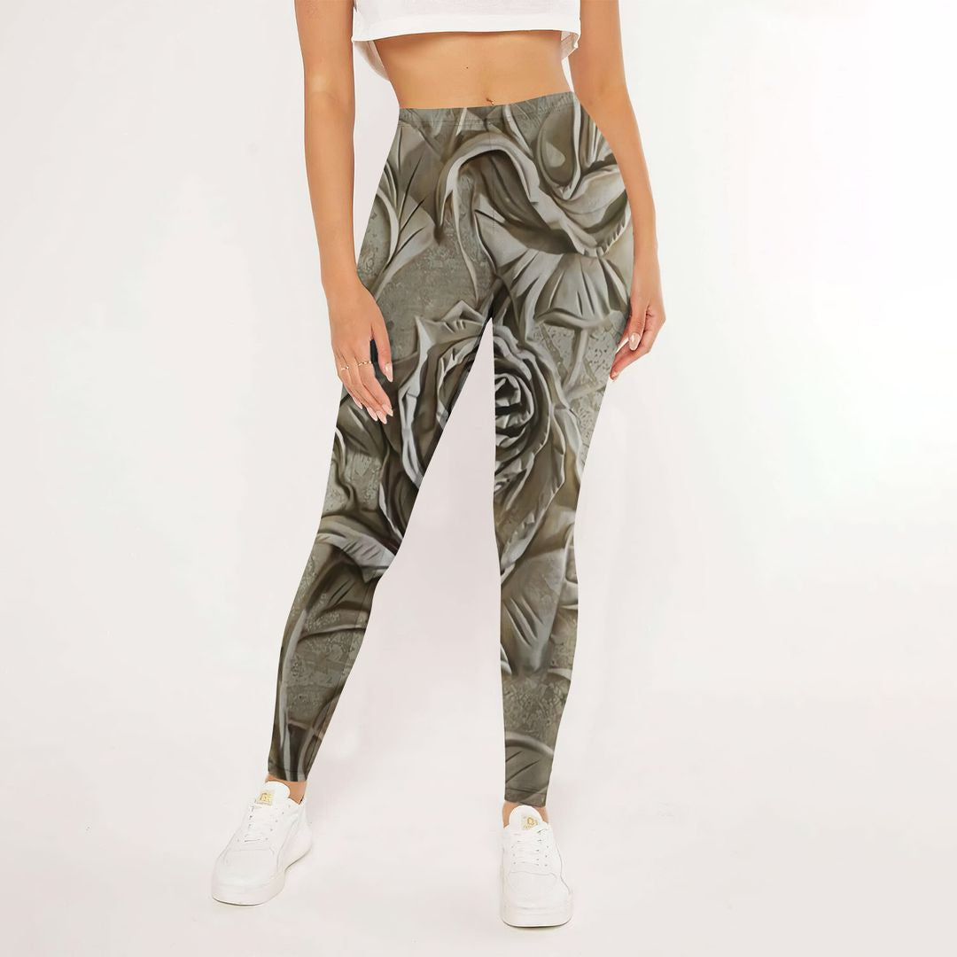 Rose Leggings | Yoga Pants For Women | Spanx Leggings | Leggings For Women