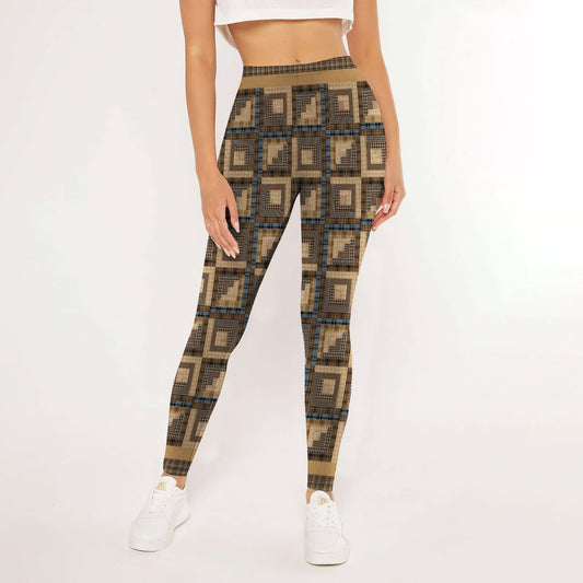 Smokey Cabin Leggings | Yoga Pants For Women | Spanx Leggings | Leggings For Women