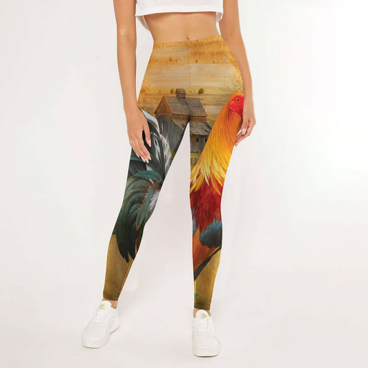 Rooster Farm Leggings | Yoga Pants For Women | Spanx Leggings | Leggings For Women