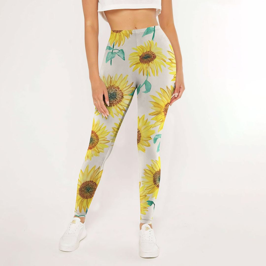 Sunflower Vcf Leggings | Yoga Pants For Women | Spanx Leggings | Leggings For Women