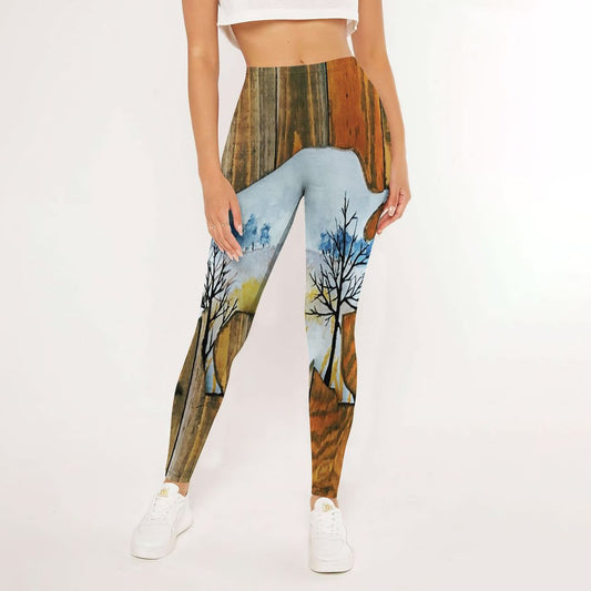 American Bison Leggings | Yoga Pants For Women | Spanx Leggings | Leggings For Women