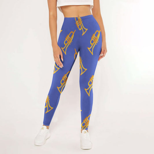 Trumpet Blue Leggings | Yoga Pants For Women | Spanx Leggings | Leggings For Women