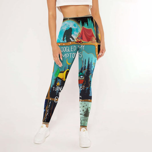 Camping Big Foot Leggings | Yoga Pants For Women | Spanx Leggings | Leggings For Women