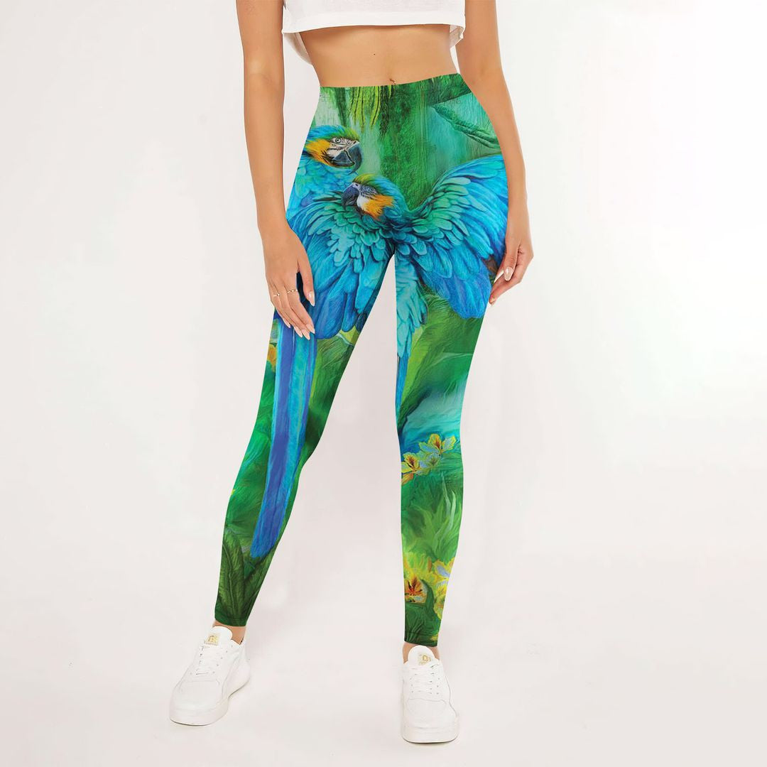 Parrot Leggings | Yoga Pants For Women | Spanx Leggings | Leggings For Women