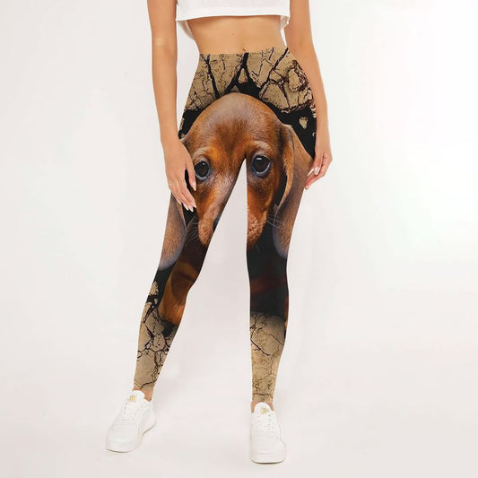 Dachshund Break Leggings | Yoga Pants For Women | Spanx Leggings | Leggings For Women