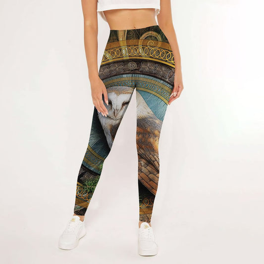 Cute Owl Leggings | Yoga Pants For Women | Spanx Leggings | Leggings For Women